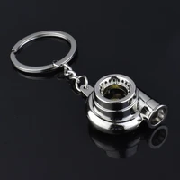 color mini rotary turbocharger 1 piece modified metal key chain best car interior pendant and personal backpack accessories