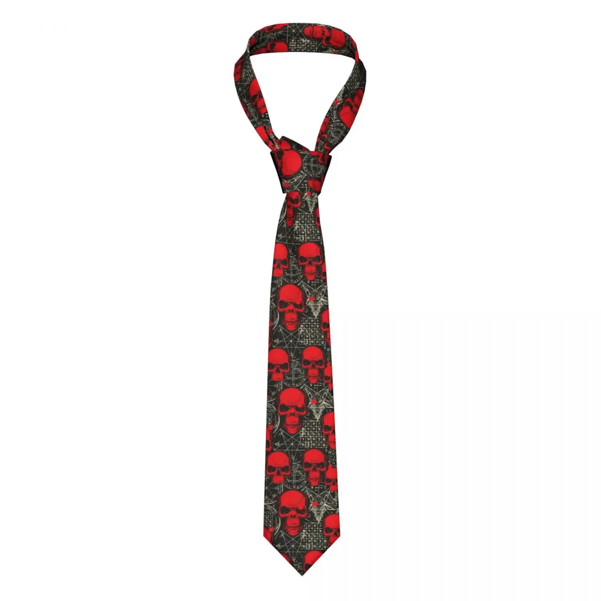 

Casual Arrowhead Skinny Sinister Skulls Blood Goat Head Necktie Slim Tie For Men Man Accessories Simplicity For Party Formal Tie