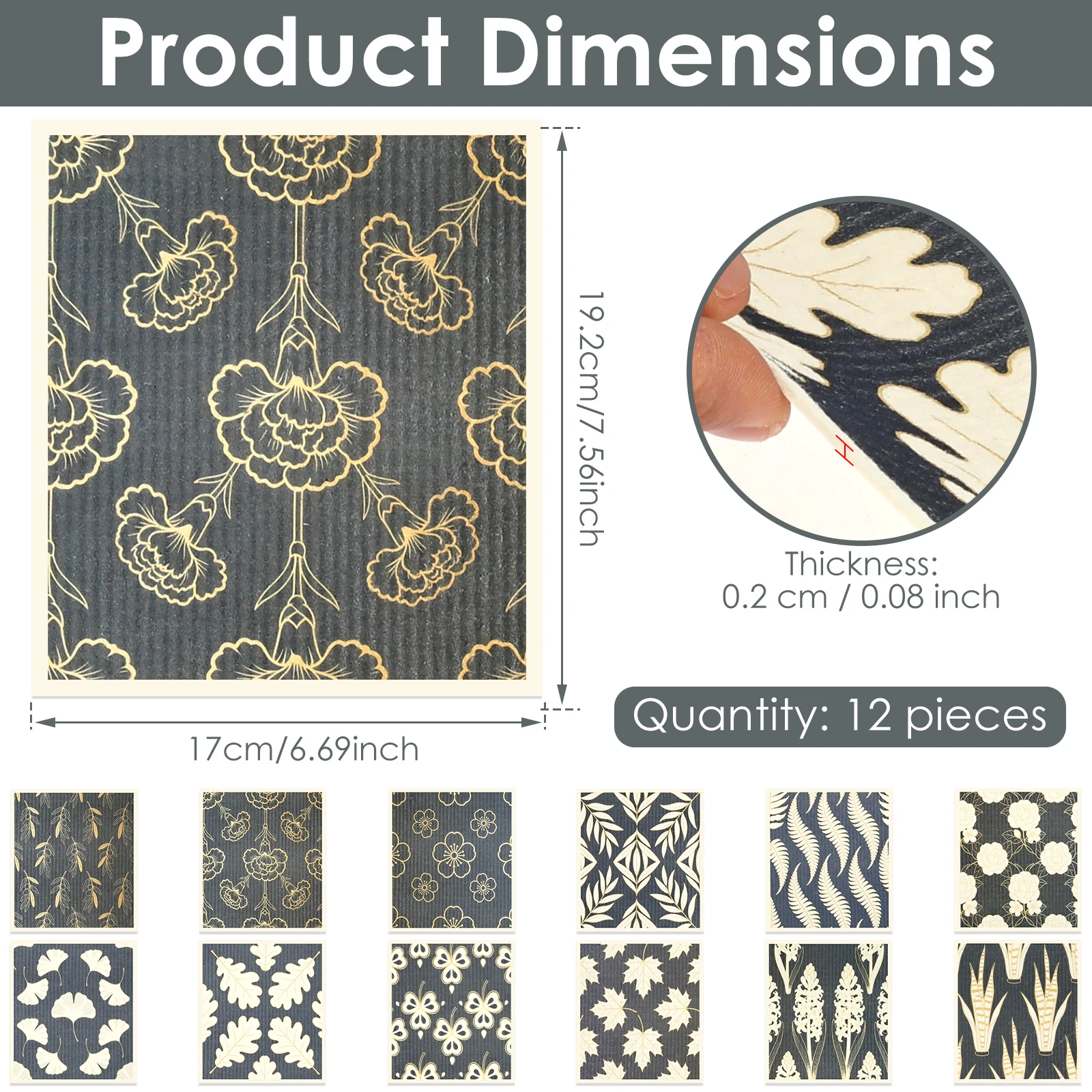 

Набор из 12 кухонных полотенец Willstar из древесной целлюлозы и хлопка