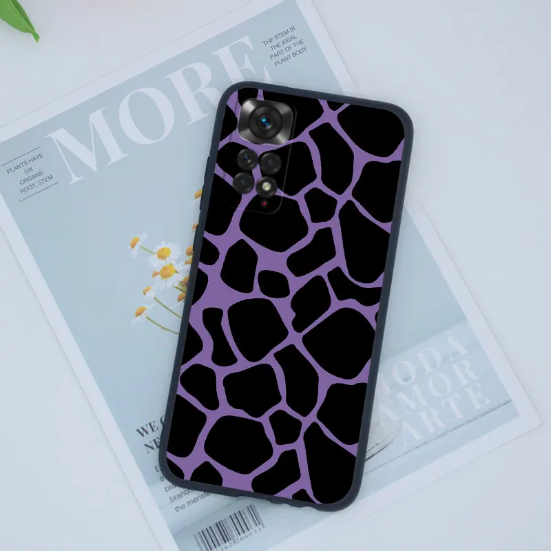 Чехол с леопардовым принтом зебры для Xiaomi Redmi Note 11 S силиконовый чехол коровьим на
