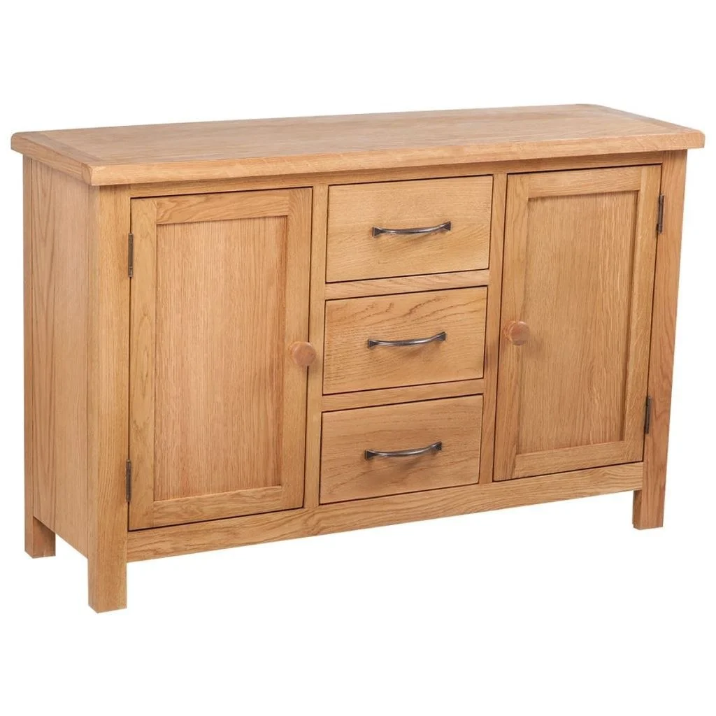 

Sideboard with 3 Drawers Oak 43.3"x13.2"x27.6"