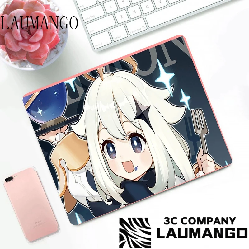 

Genshin Impact Mause Pad Gamer Girl Desk Protector Kawaii Accessories Table Pads Anime Rug Mini Computer Keyboard Mat Mouse Mats