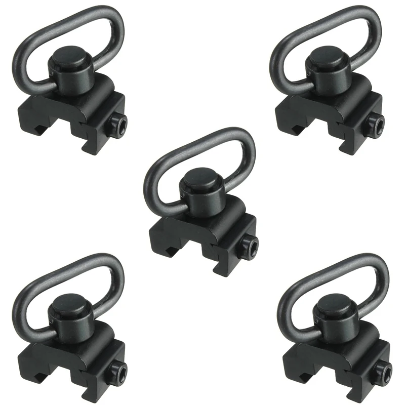 

5-кратный быстросъемный отсоединитель QD строп с поворотным креплением 20 мм Picatinny Rail Mount Black