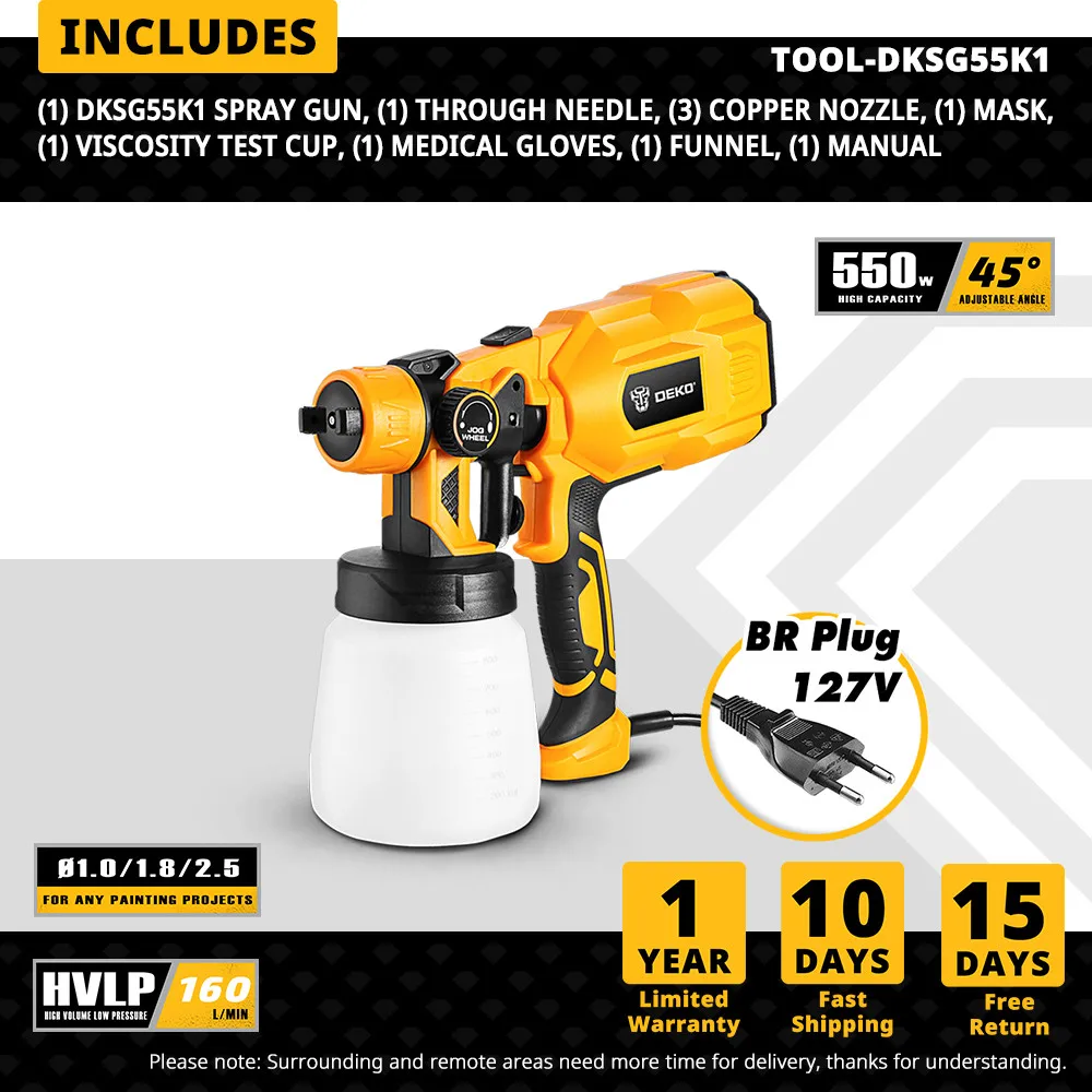 

Электропистолет-распылитель DEKO DKSG60K1