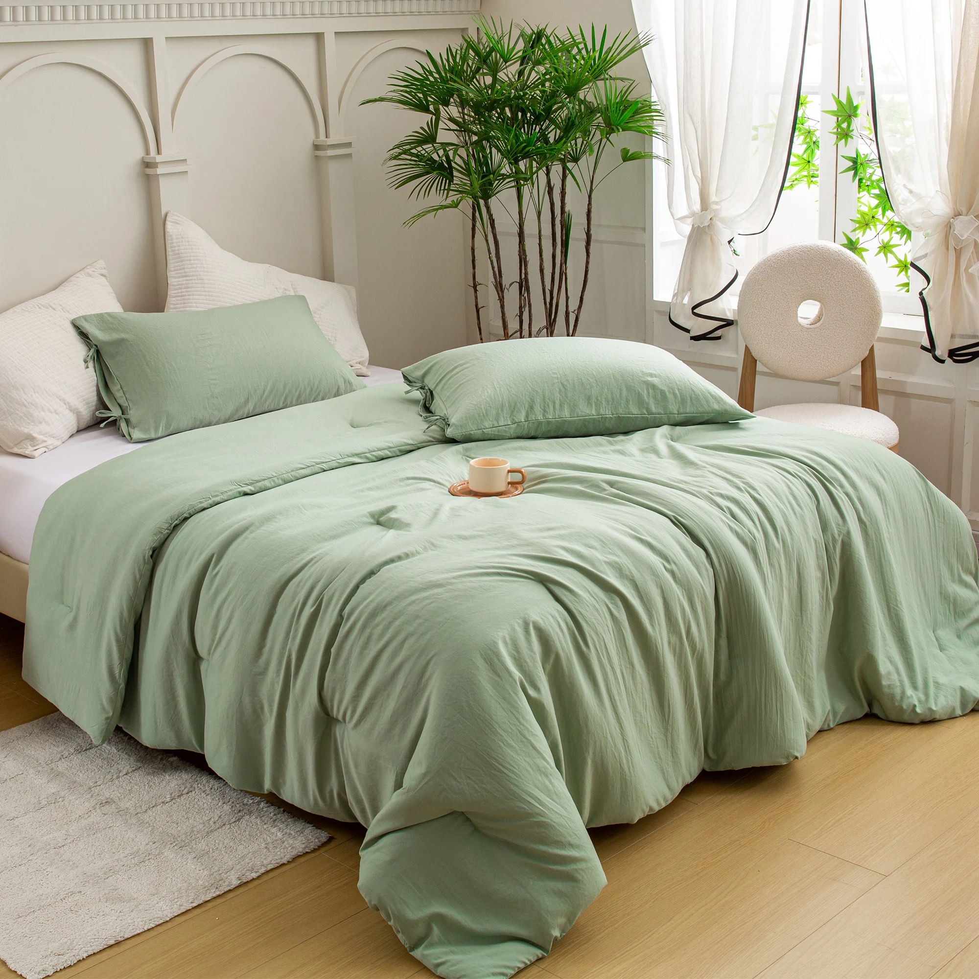 Легкое но теплое всесезонное использование удобный поли-хлопок 3 предмета