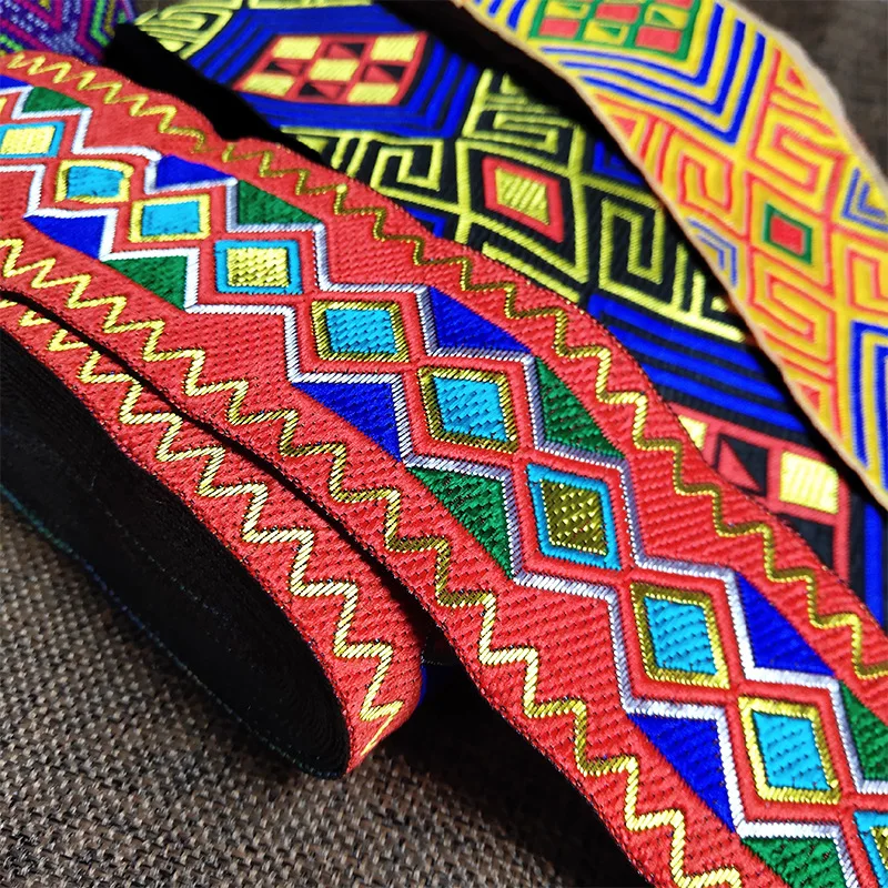 Длина 7 м ширина 5 см китайская Ретро вышитая лента Этническая традиционная