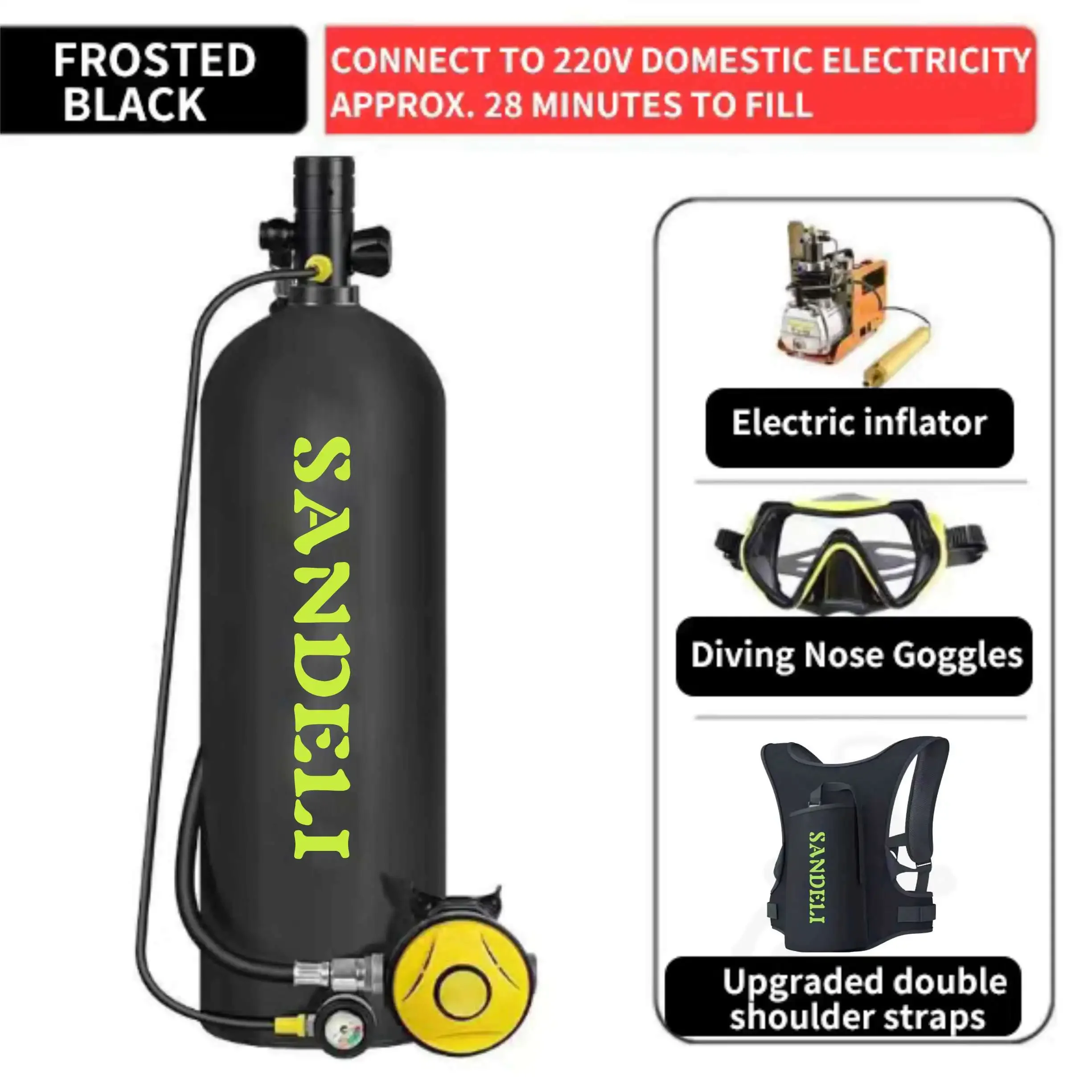 Самый продаваемый запасной портативный воздушный кислородный баллон емкостью 4