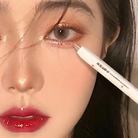 diamond glitter eyeshadow liner pencil face makeup highlighter long lasting matte pink silkworm champagne gold eyeliner pen