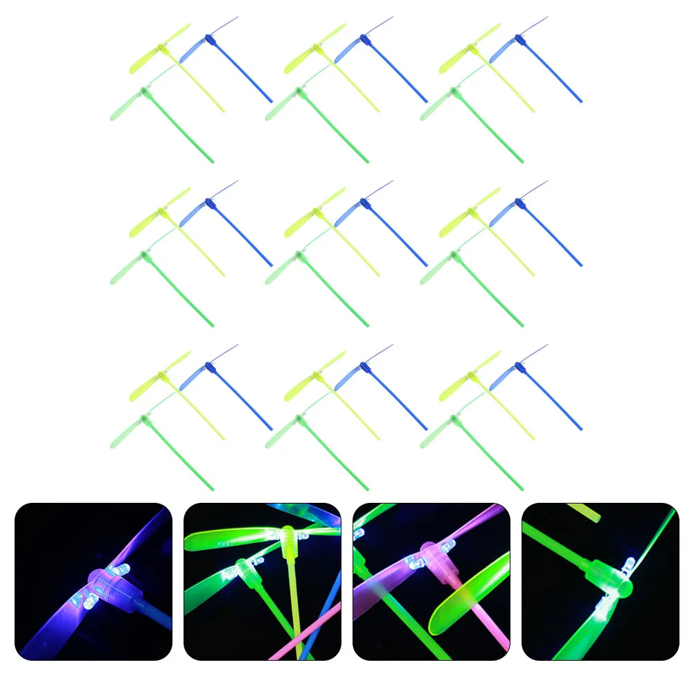 

Dragonflyhand Helicopter Propellerflying Toys Glowing Fly Action Figure Rub Whirlybird