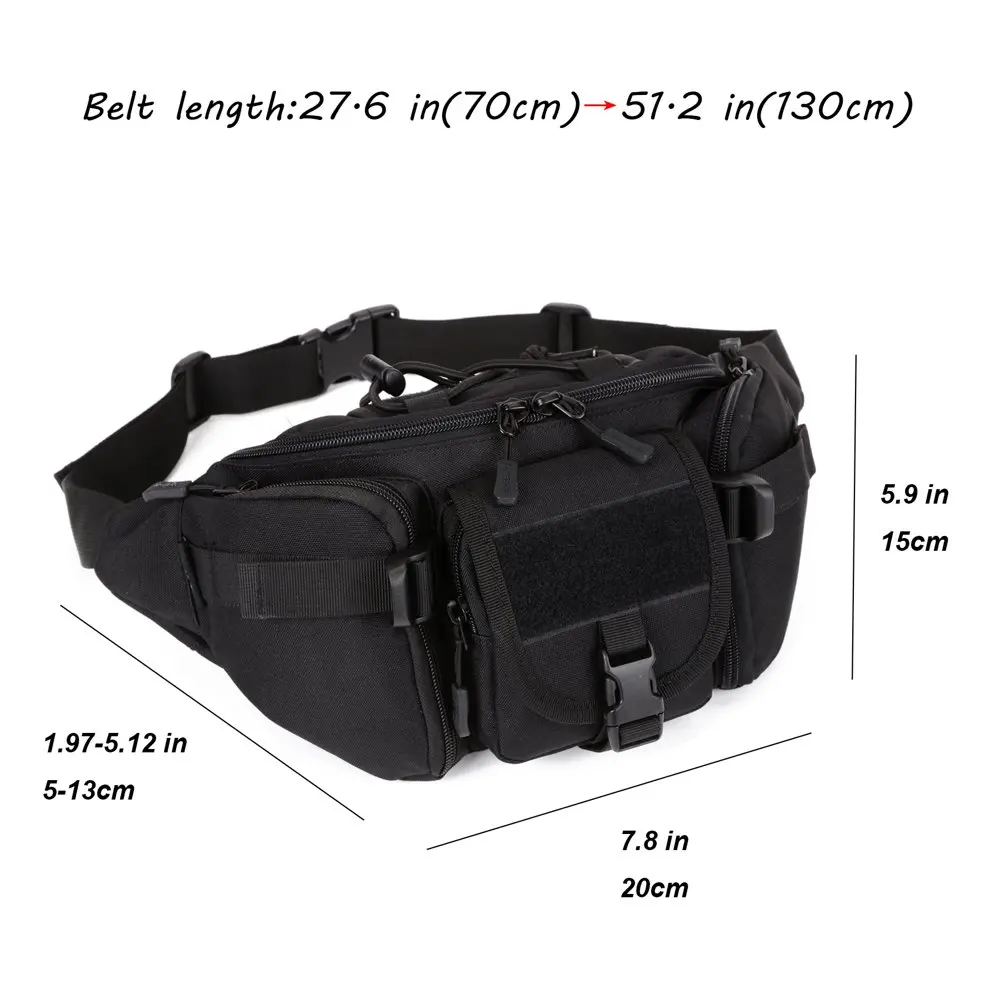 Brown Fanny Pack  Men Adult  Belt Bag Pouch with Adjustable Waist Strap