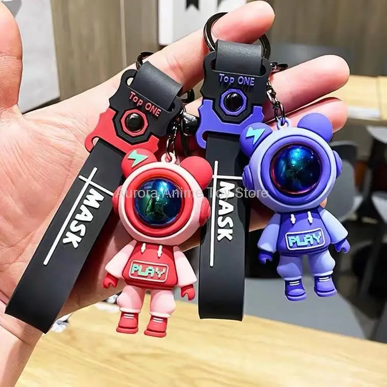 

Exquisite Key Chain Perfect Gifts PVC Bear Shape Keyring Holder for Daily