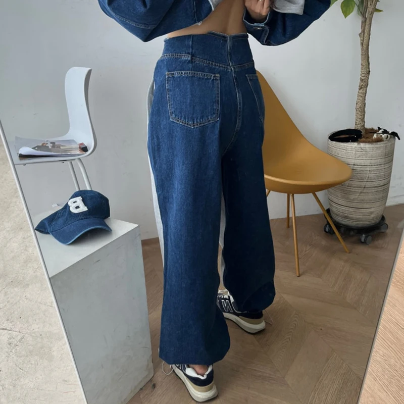 SuperAen корейские шикарные осенние и зимние нишевые прямые повседневные брюки с