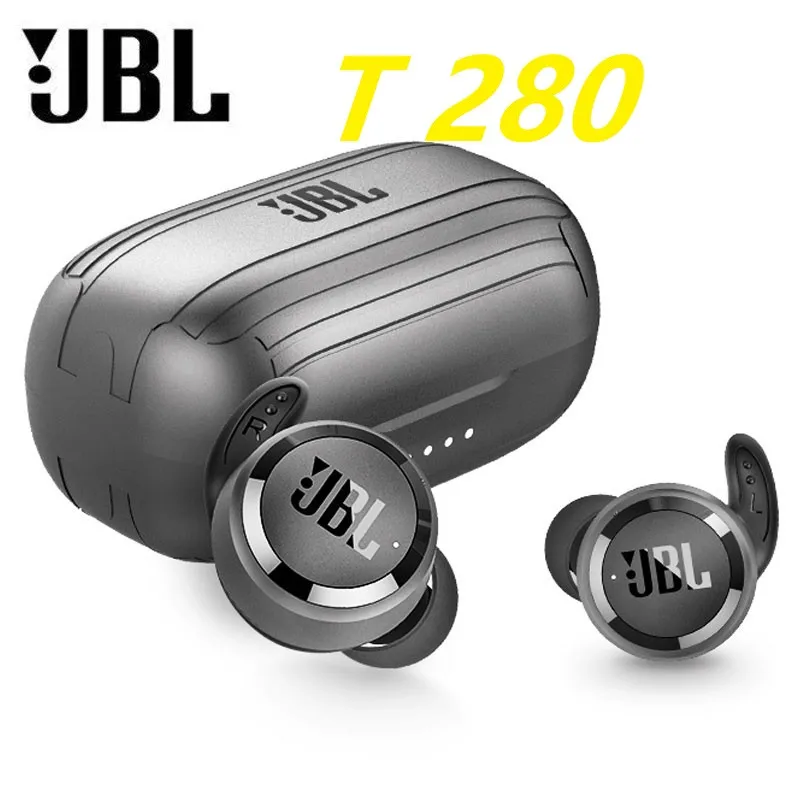 

TWS-наушники JBL T280 с поддержкой Bluetooth и микрофоном