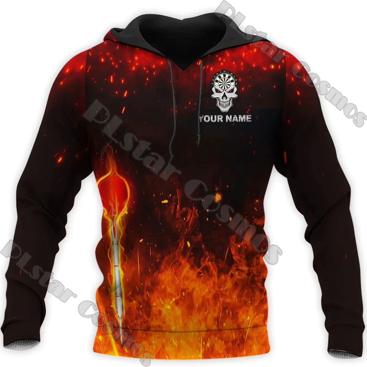 

Personalized Name Darts player 3D Full Printed Fashion Men's hoodies Unisex Casual zipper pullover Gift For Dart Lover TDD164