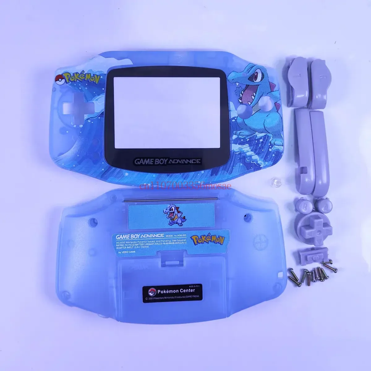 Сменный корпус GBA для Game Boy Advance Zelda The Minish Cap, прозрачный корпус игровой консоли с полным комплектом кнопок в подарок (art.: 3920db10ff799) - 3920db10ff799