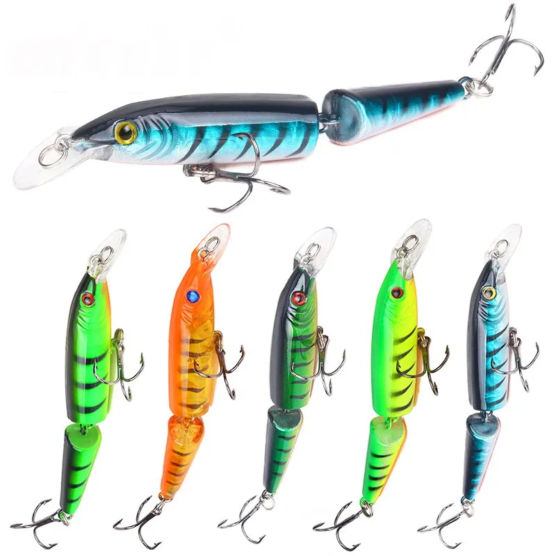 

5pcs Swimbait Fishing Lure 10.5cm Multi Jointed 2 Sections Swimbaits Hard Bait Pike Wobbler Pesca Carp Minnow Fishing Lures Set