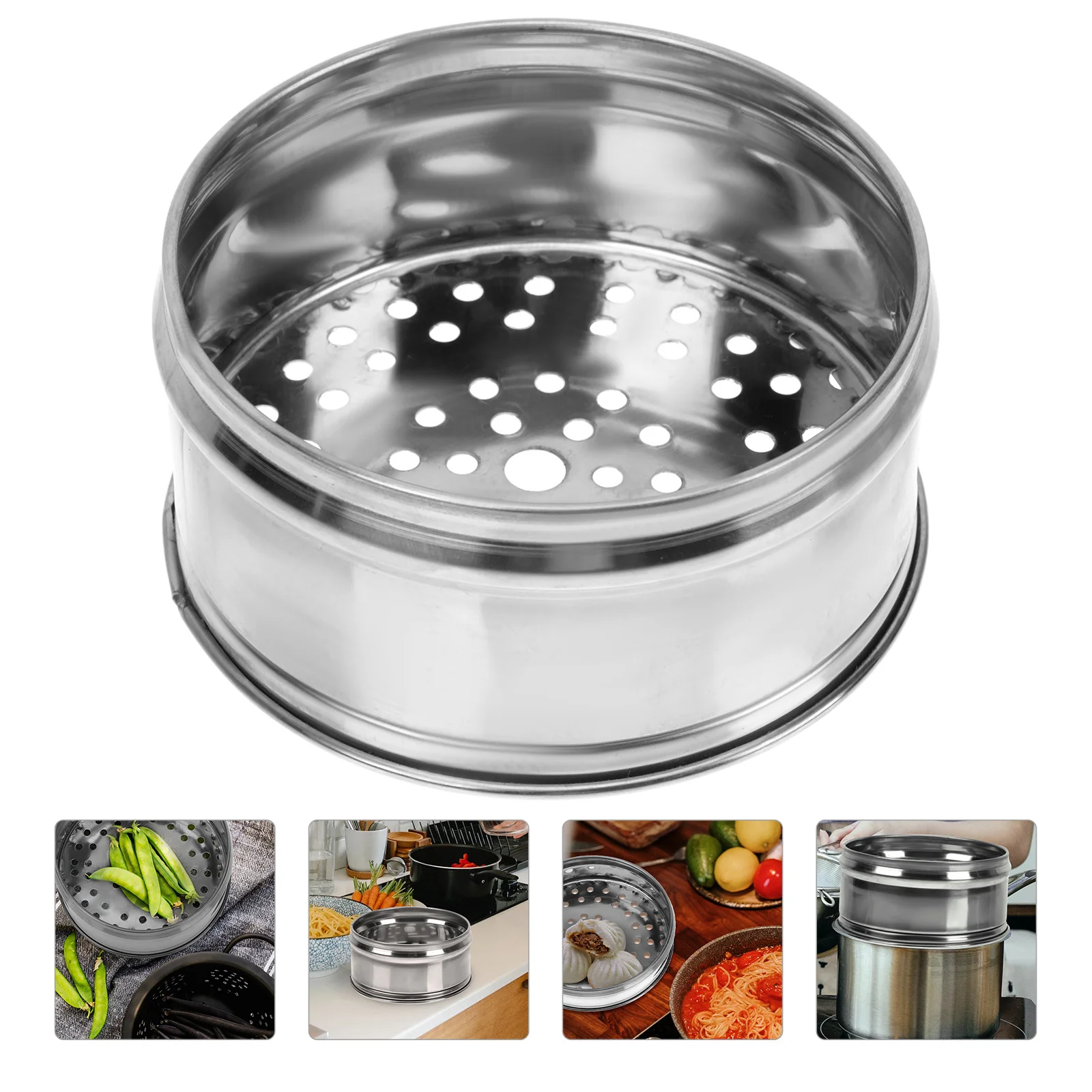 

1Pc Pressure Cooker Tray Steamer Cookware Pot Kitchen Steam Rack Metal Steamer Steamer Rack