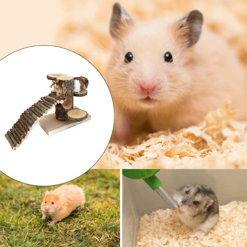 Универсальная игрушка-лестница для хомяка комбинированный набор деревянных