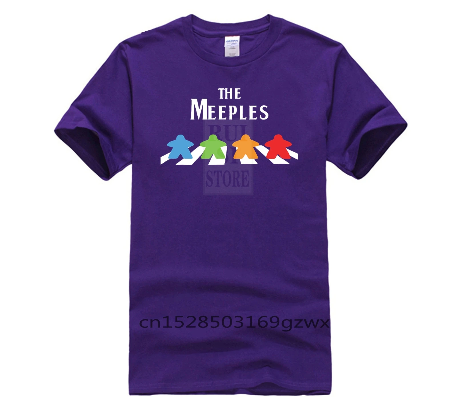 Модная мужская футболка The Meeples Board Game Addict 2024 летняя хлопковая индивидуальная с