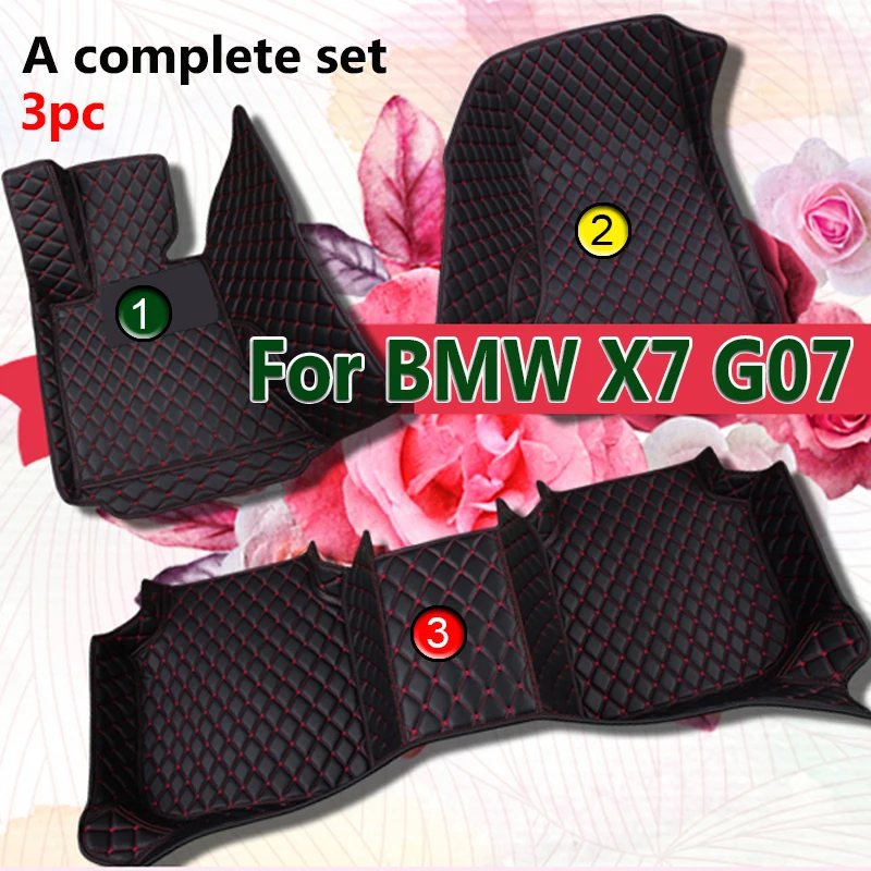 

Car floor mats for BMW X7 G07（Six Seats）2019 2020 Custom auto foot Pads automobile carpet cover interior accessories