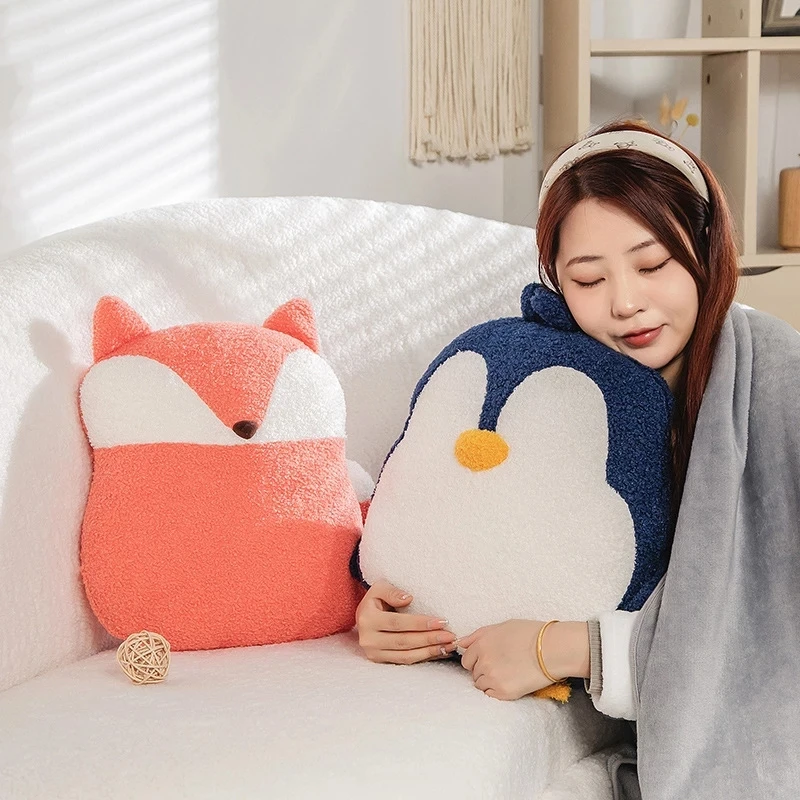 

35cm Kawaii Stuffed Animal Whale Fox Penguin Plush Toy Soft Cartoon Animals Lovely Doll Baby Pillow Kids Appease Nice Gift