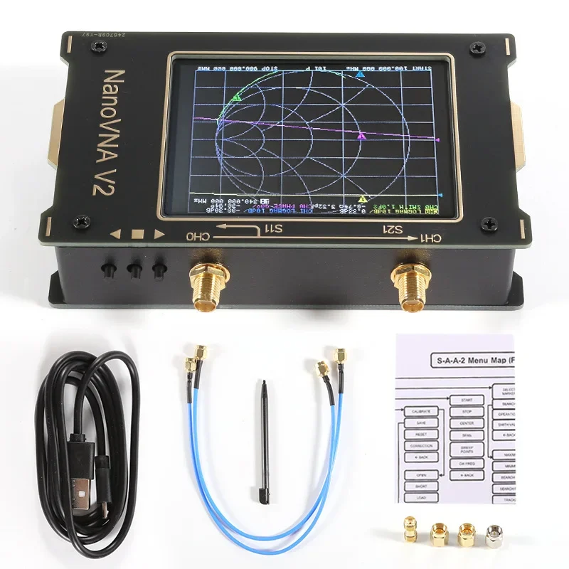 Векторный сетевой анализатор NanoVNA-V2 3 2 дюйма 50k-3GA отличаются точками