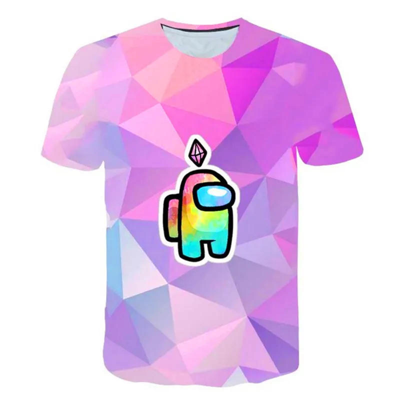 

Cartoon Among US Kids Boys Girls T Shirts 2022 New Summer Fashion Tops Loose T-Shirts Clothing Kid Casual Impostor Costume 4-14Y