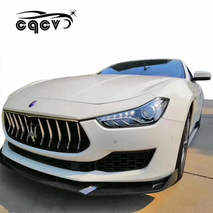 

Real good quality carbon fiber parts for new Maserati Ghibli front lip side skirts rear diffuser spoiler
