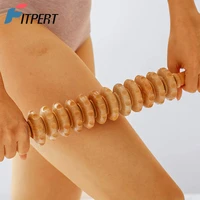 1 pc wood therapy massage tools wood massage roller wood manuel massager roller stick body muscle pain release anti cellulite