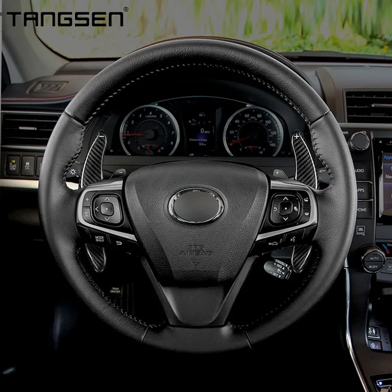 Рукоятка рулевого колеса из углеродного волокна совместимая с Toyota Reiz Camry Corolla Ralink