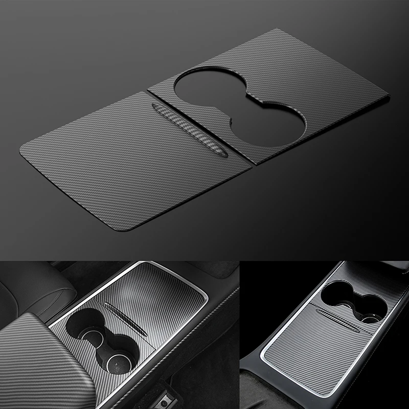 Tesla Model 3/Y 2017-2022 ABS углеволоконная текстура чехол на дверную ручку переводная