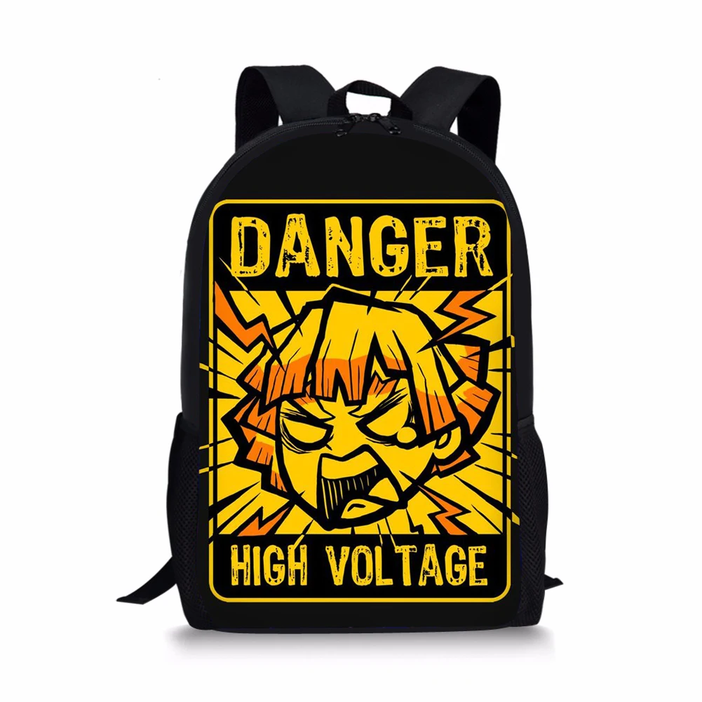 Demon Slayer Anime Print Backpack Portable Casual Outdoor Travel Children's Knapsack Durable Large Capacity School Bags for Girl