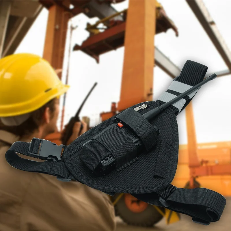 Multifunction Chest Bag Tactical Harness With Adjustable Shoulder Bag For Walkie Talkie Baofeng UV5R UV-13PRO 888S Radio