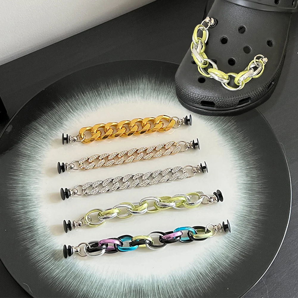 

Shoelace Accessories Shoe Decoration Shoe Chain Lace Lock DIY Sneaker Kits Shoe Charm Chain Shoe Charms Shoelace Buckle