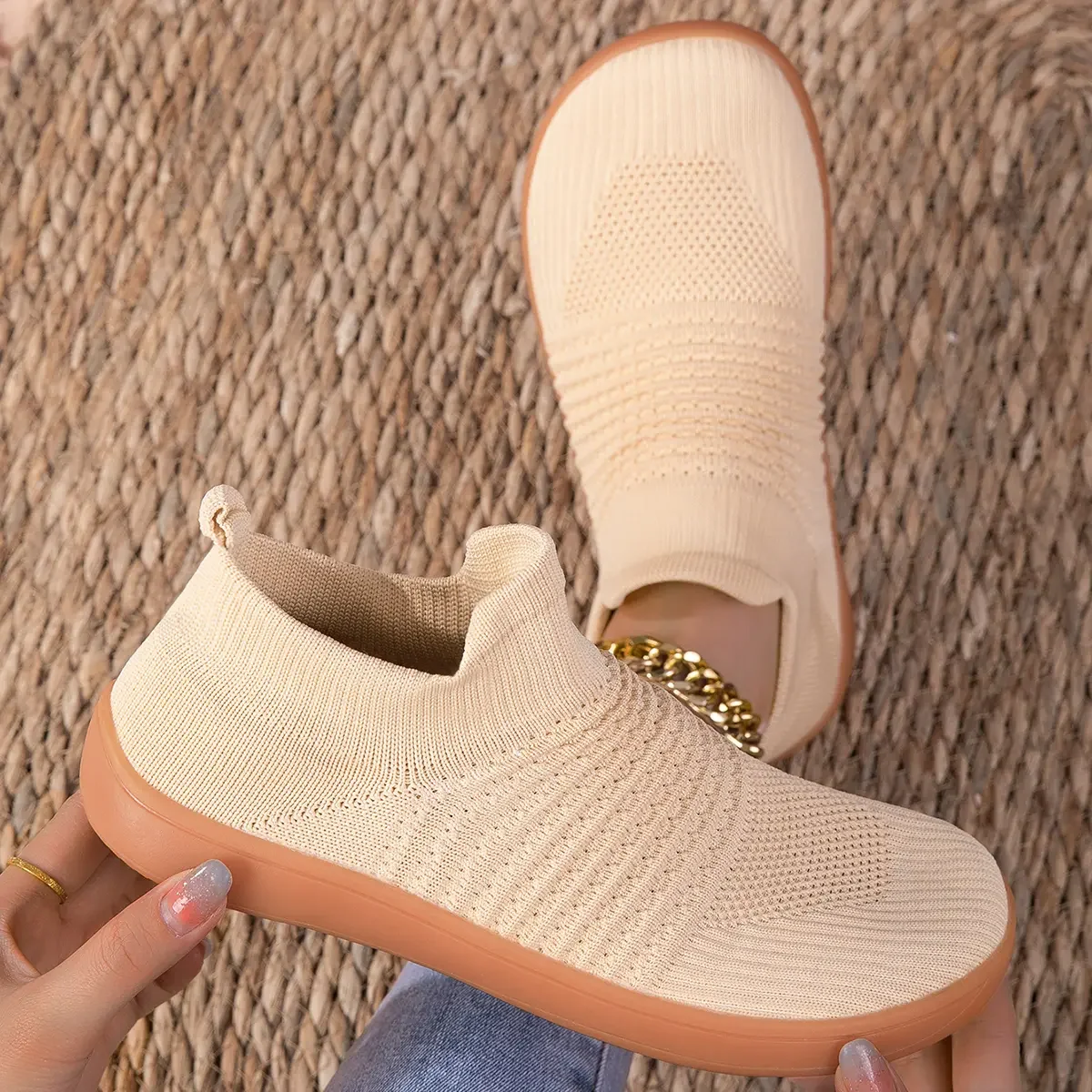 Женские мягкие теннисные туфли на плоской подошве с широким носком дышащие