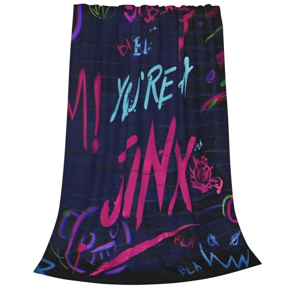 Arcane Jinx BaoBao Одеяла Фэнтези Анимация Фланелевое Забавное Мягкое Одеяло для