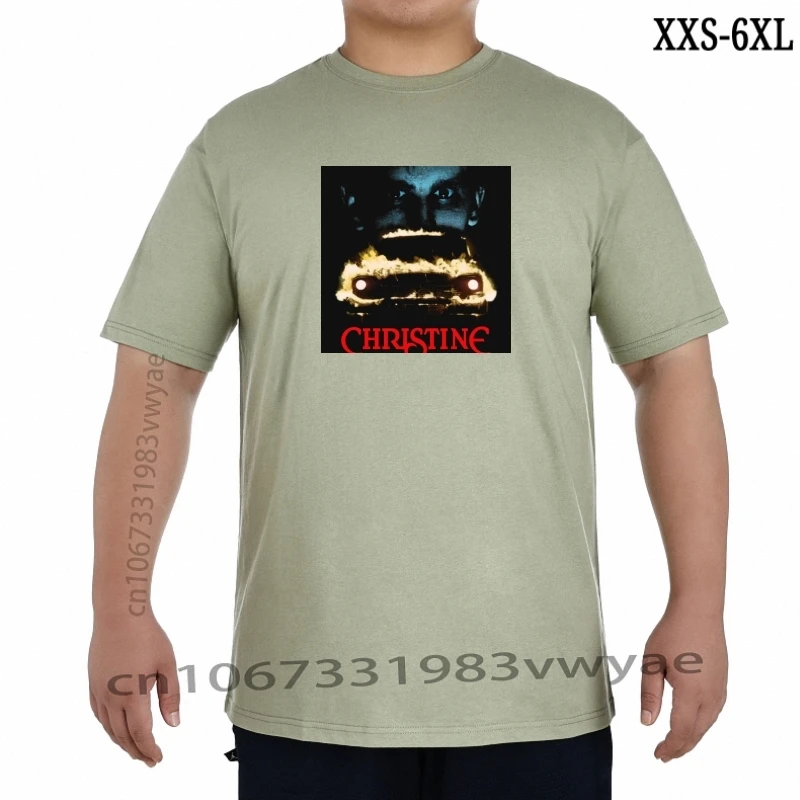 

Christine T Shirt Horror Movie Film 1980 Cult Men' High Quality Custom Printed Tops Hipster Tees XXS-6XL