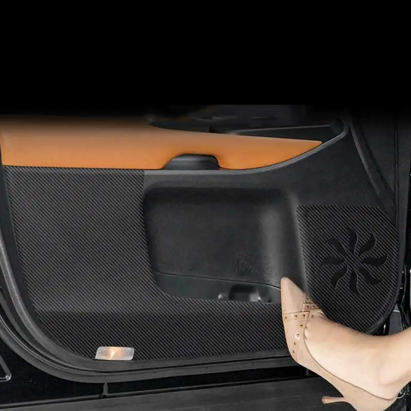Car Interior Door Mat Anti-kick Pad Protection Cover for Toyota Highlander 2015 2016 2017 2018 2019 2020 2021 2022 XU50 XU70