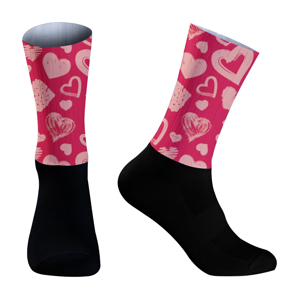 Лето 2024 Новинка Aero велосипедные командные Нескользящие Дышащие носки из