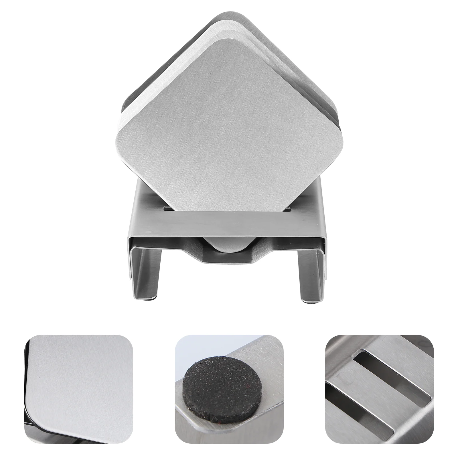 

Coasters Cup Coaster Drink Mat Square Mats Hot Heat Metal Holder Pads Resistant Tabletop Steel Table Stainless Skid Anti