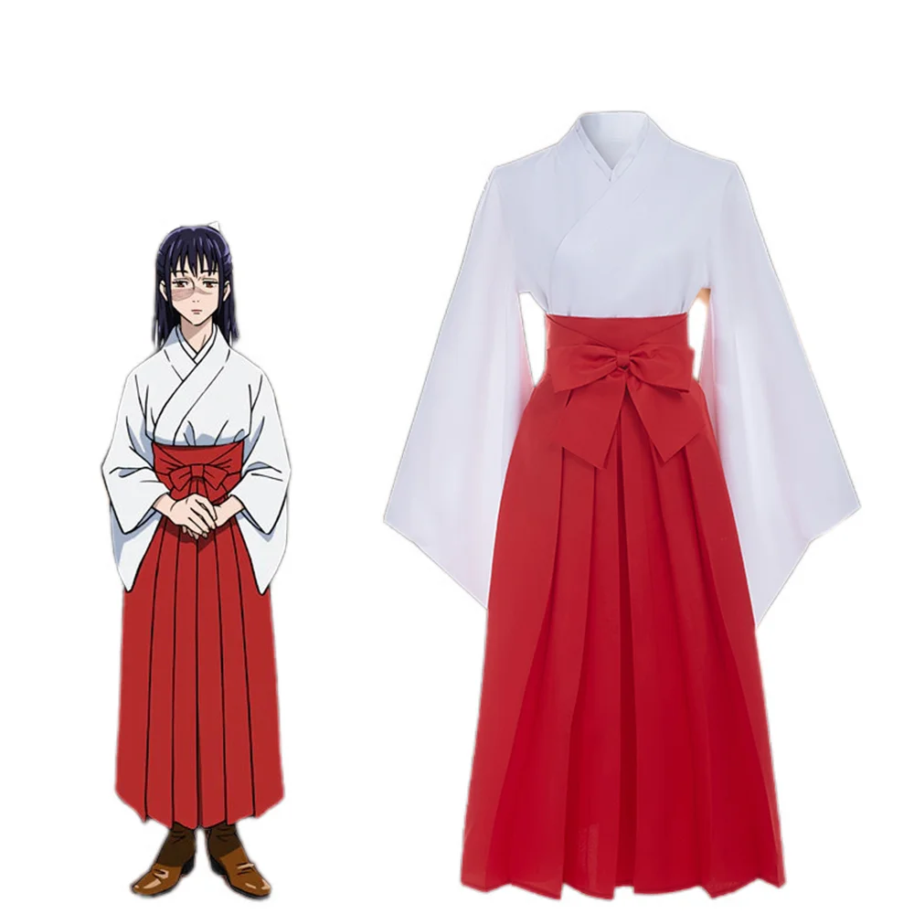 

Anime Jujutsu Kaisen Iori Utahime Cosplay Costume Outfits Halloween Carnival Party Women Red Dress