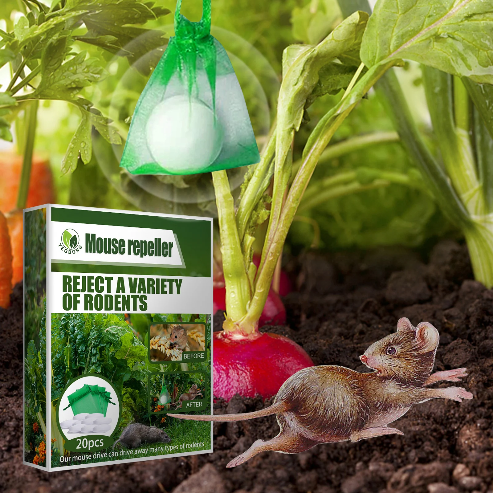 Отпугиватель мышей натуральный безвредный сильный Репеллент для крыс