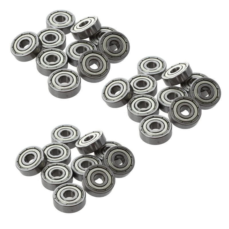 

30 Pcs 625ZZ 5mm x 16mm x 5mm Shielded Deep Groove Radial Ball Bearing