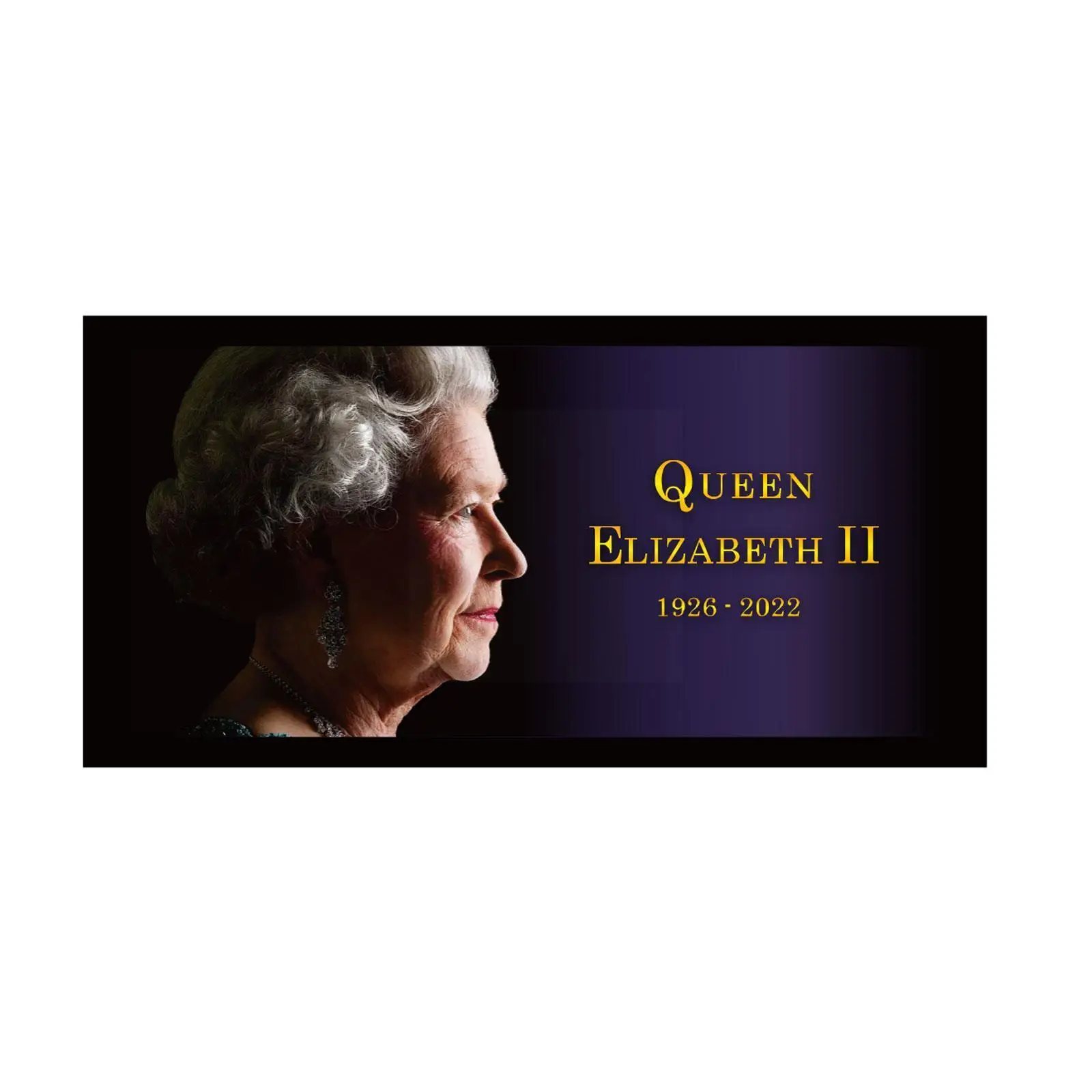 

Queen Elizabeth II 1926 - 2022 - Sticker - Car Window Laptop Flag New For Memory O9P5
