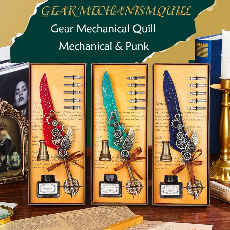 Cena Luksusowy Zestaw Długopisów Fontannowych Vintage Zraszanie Złote Piórka Atrament Do Długopisów Butelka Kaligrafia Pisanie Pióro Do Zanurzania Pudełko Na Prezent Urodzinowy 5 Stalówka Pióro Cena Luksusowy Zestaw Długopisów Fontannowych Vintage Zraszanie Złote Piórka Atrament Do Długopisów Butelka Kaligrafia Pisanie Pióro Do Zanurzania Pudełko Na Prezent Urodzinowy 5 Stalówka Pióro