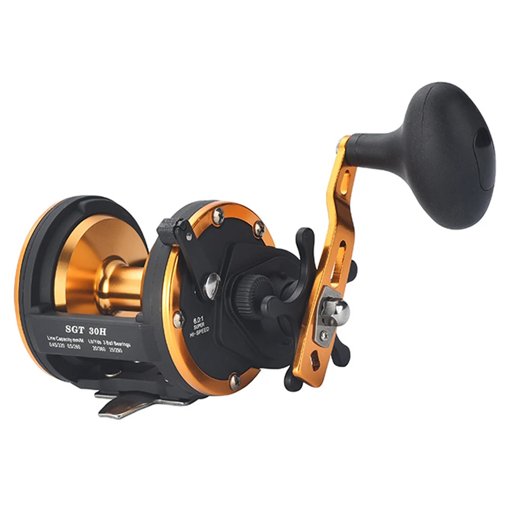 

5000 Series Drums Baitcasting Fishing Reel 3+1 Bearings 6.0 Speed Ratio Wheel for Saltwater Fishing Coil Tools