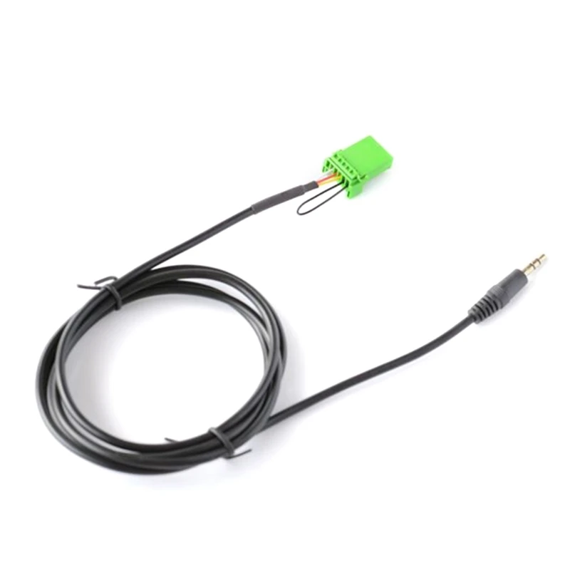 QM82 6-контактный зеленый разъем стерео 3 5 мм аудио-Aux-In MP3 кабель провод для Fit 2002-2006