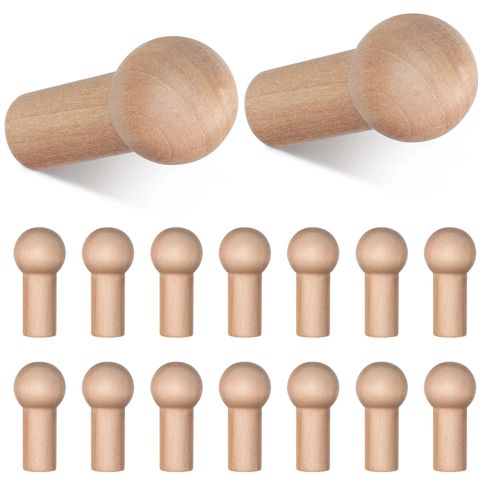 

25 Pcs Hang Wood Hooks Wall Cap Decorations Towel Decorative Coat Wooden Hanger