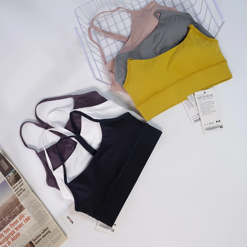 Спортивный бюстгальтер Luluwomen женское нижнее белье для йоги Y-образный топ