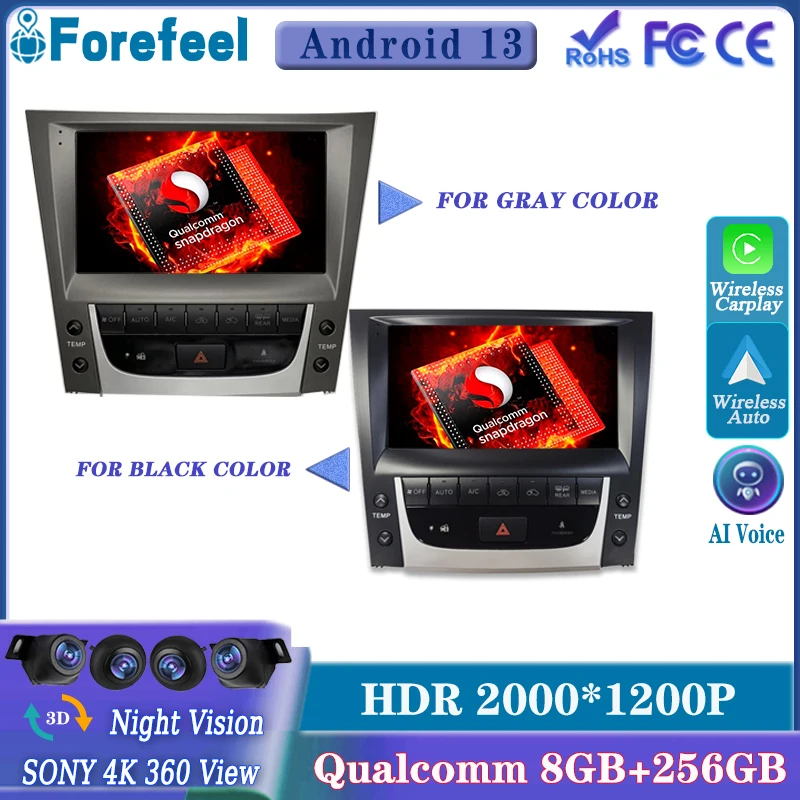 

Android13 Qualcomm For Lexus GS300 S190 GS350 GS400 GS430 GS450h GS460 GS 300 III 3 350 400 430 450h 460 2018 - 2019 DSP CPU HDR